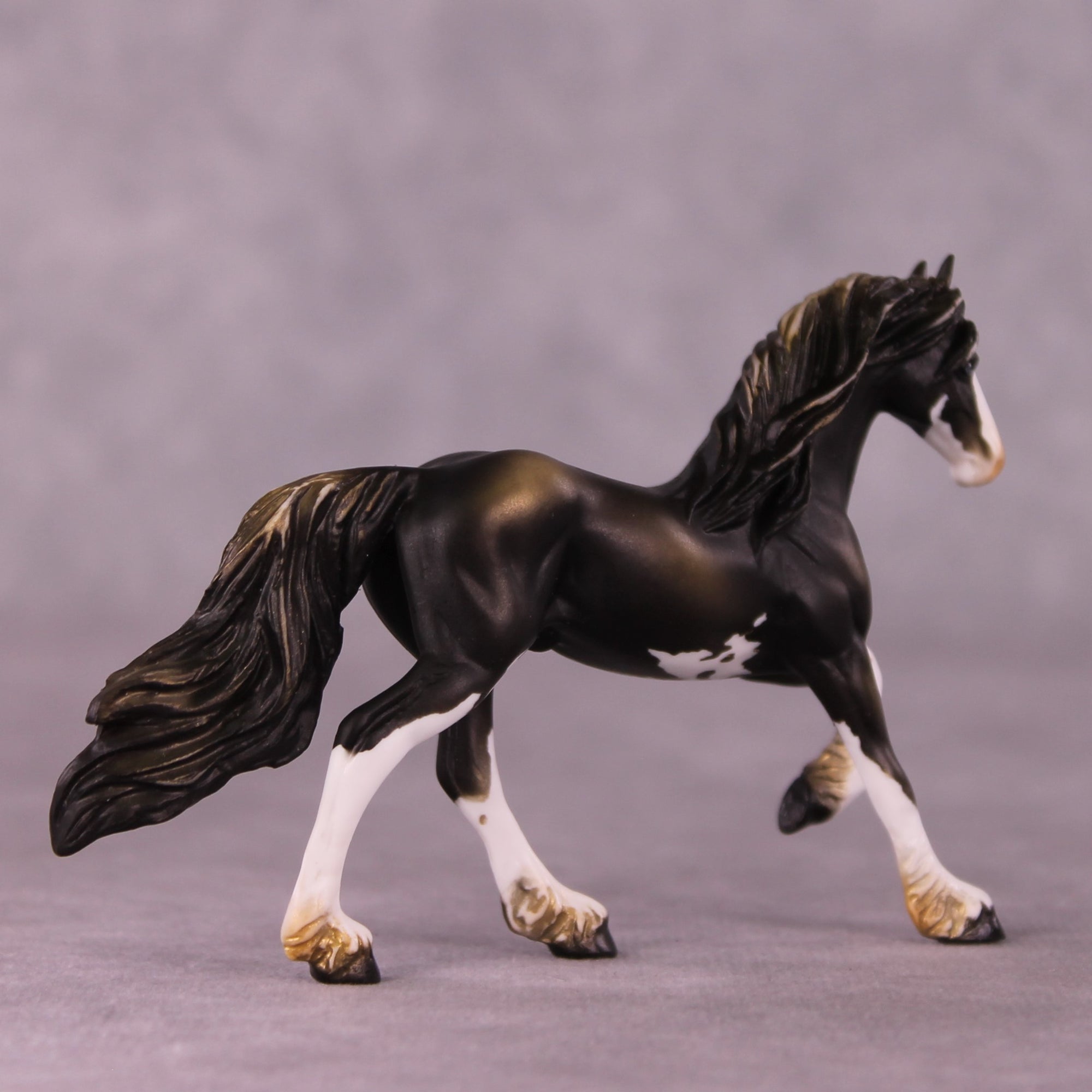 Ephraim OOAK Friesian Chip by Kike Duarte EQ25
