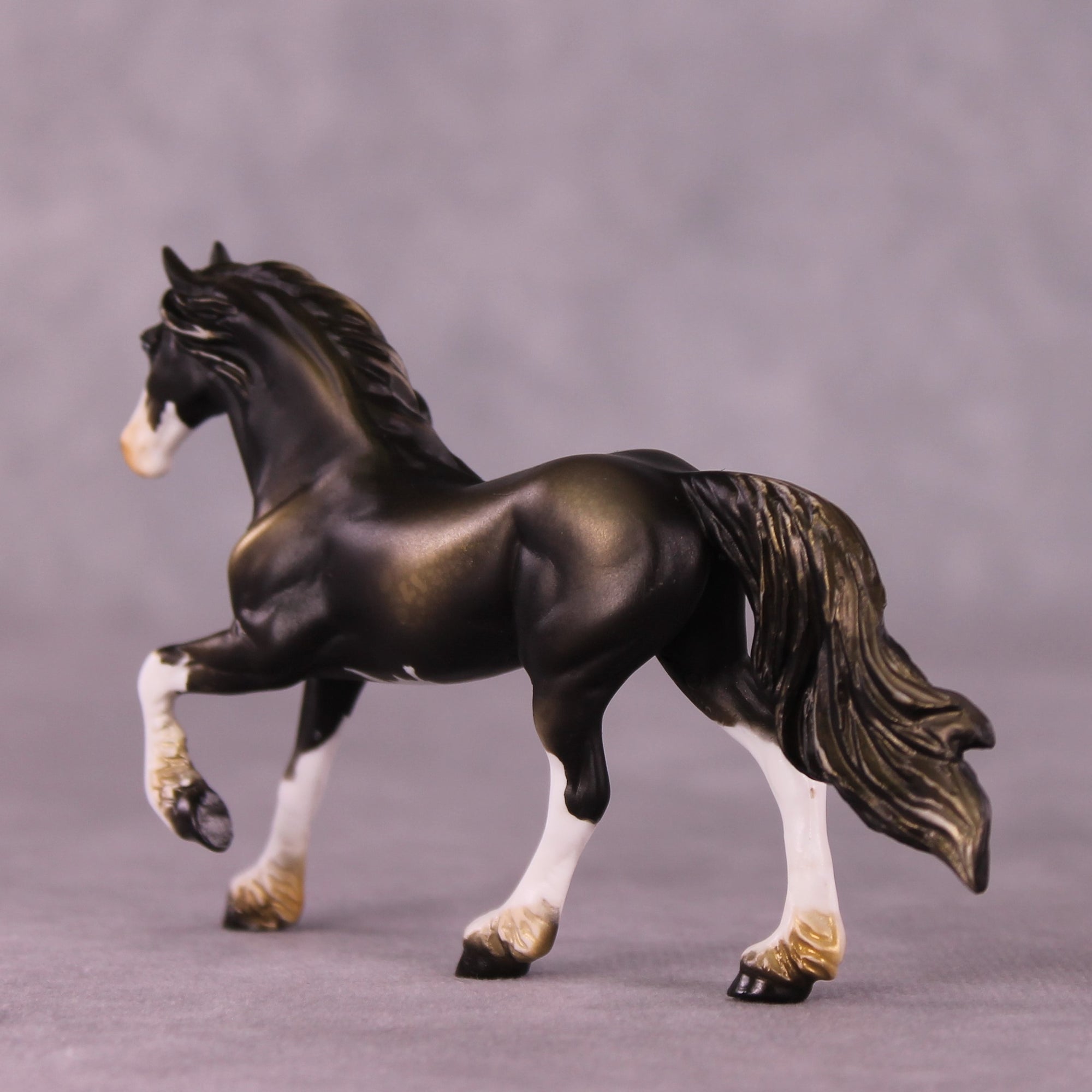 Ephraim OOAK Friesian Chip by Kike Duarte EQ25