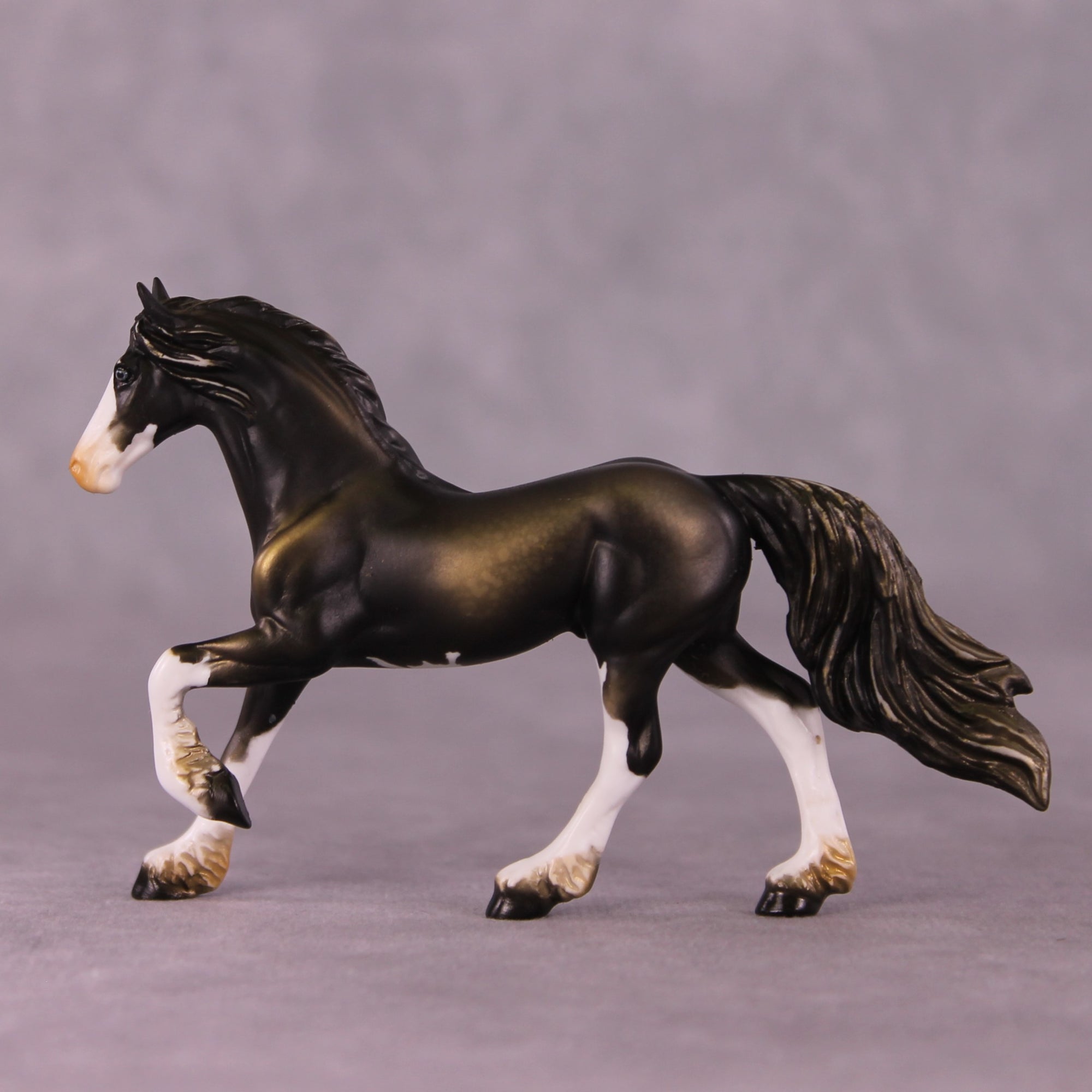 Ephraim OOAK Friesian Chip by Kike Duarte EQ25