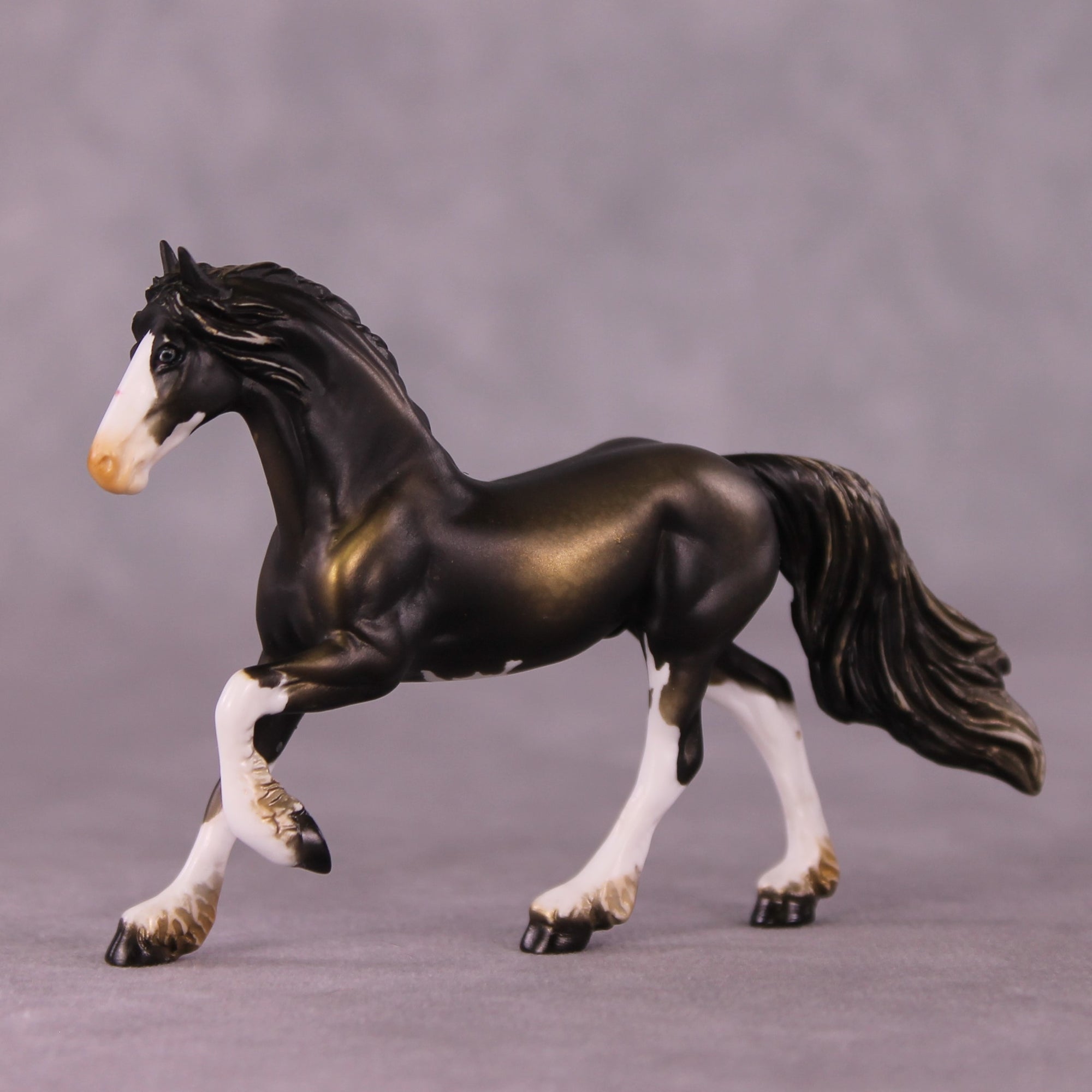 Ephraim OOAK Friesian Chip by Kike Duarte EQ25