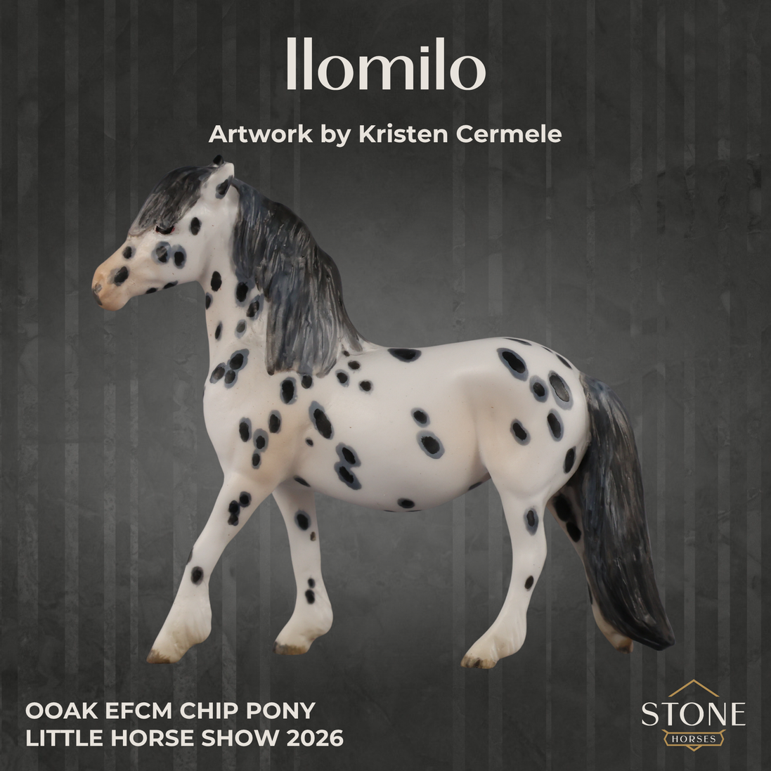 Ilomilo OOAK EFCM Chip Pony by Kristen Cermele LHS26