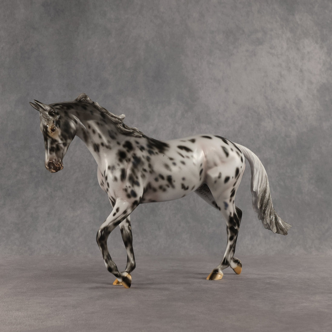 Invaded by the Dark OOAK Thoroughbred by Carissa Mathews SHCF26