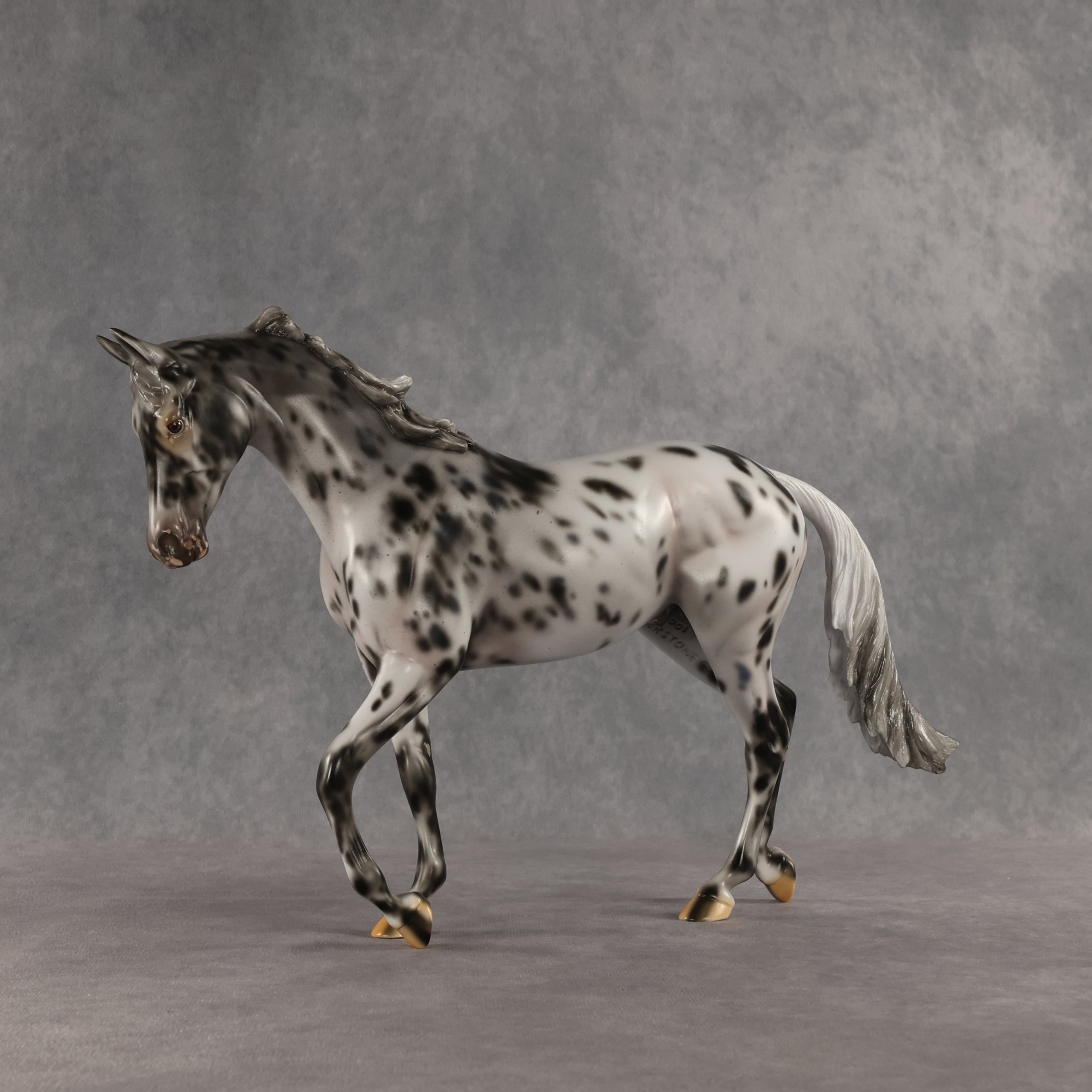 Invaded by the Dark OOAK Thoroughbred by Carissa Mathews SHCF26