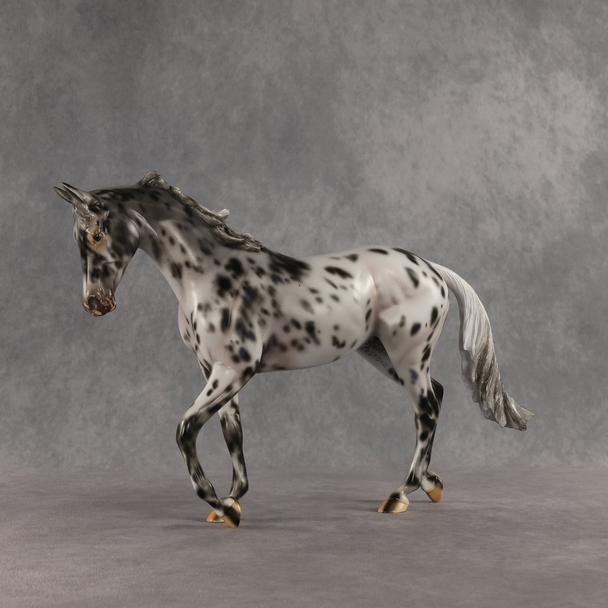 Invaded by the Dark OOAK Thoroughbred by Carissa Mathews SHCF26