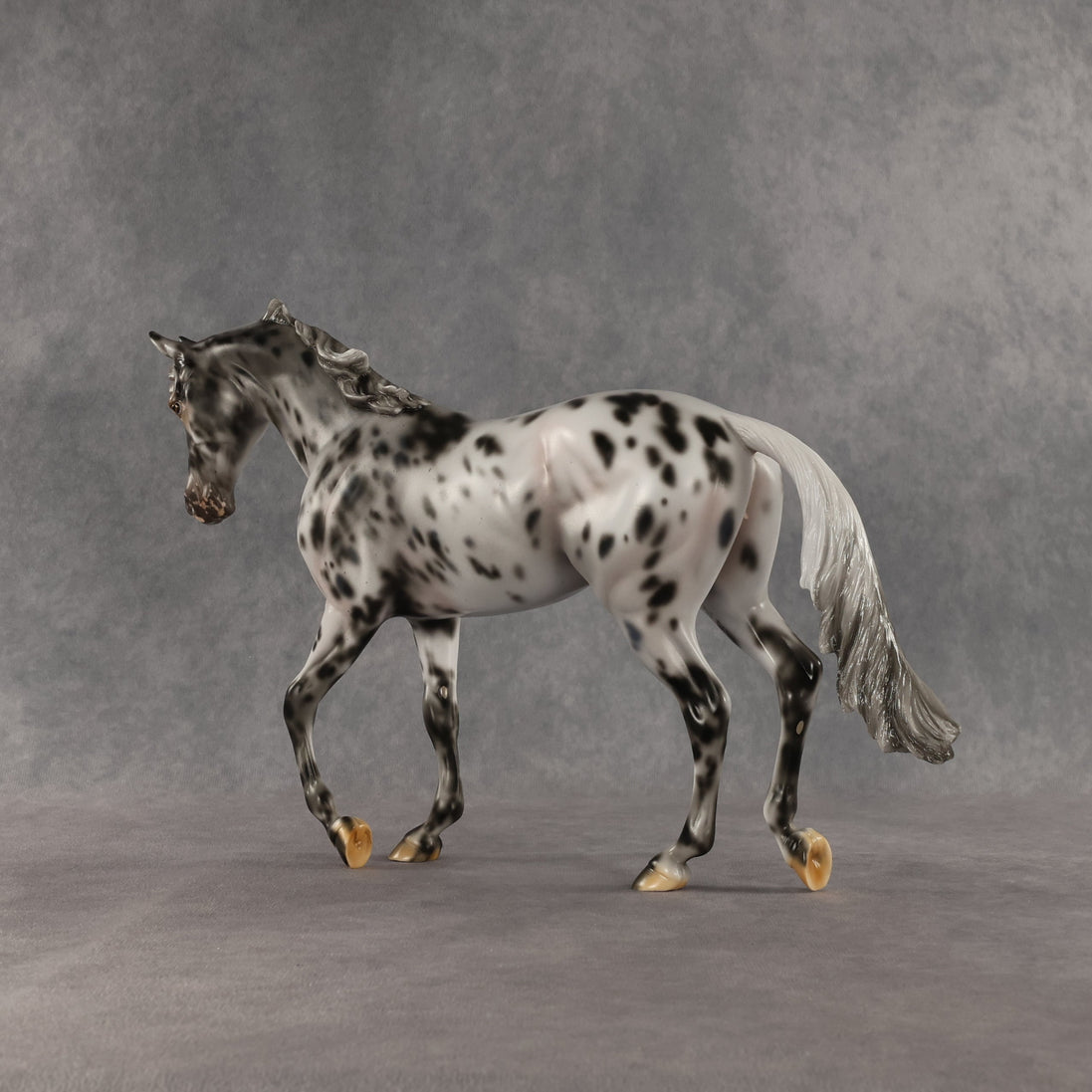 Invaded by the Dark OOAK Thoroughbred by Carissa Mathews SHCF26