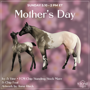 Ivy & Vine OOAK Chip FCM Stock Horse & Chip Foal by Anna Rieck SCD26