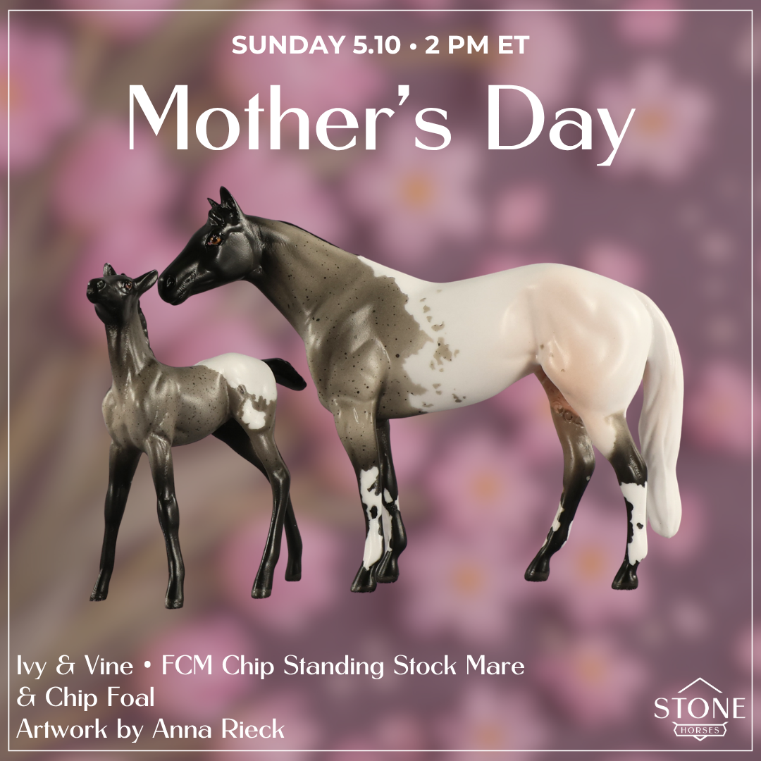 Ivy & Vine OOAK Chip FCM Stock Horse & Chip Foal by Anna Rieck SCD26