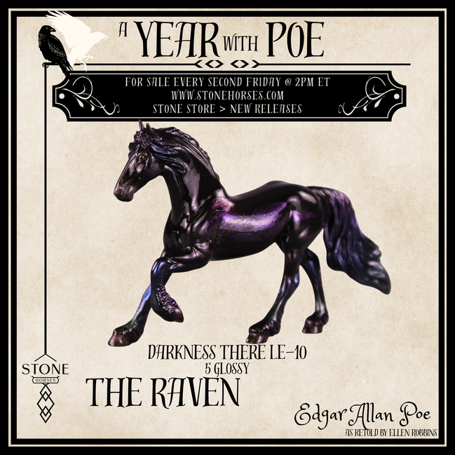 Glossy Darkness There LE-5 FCM Chip Friesian by Ellen Robbins YP26