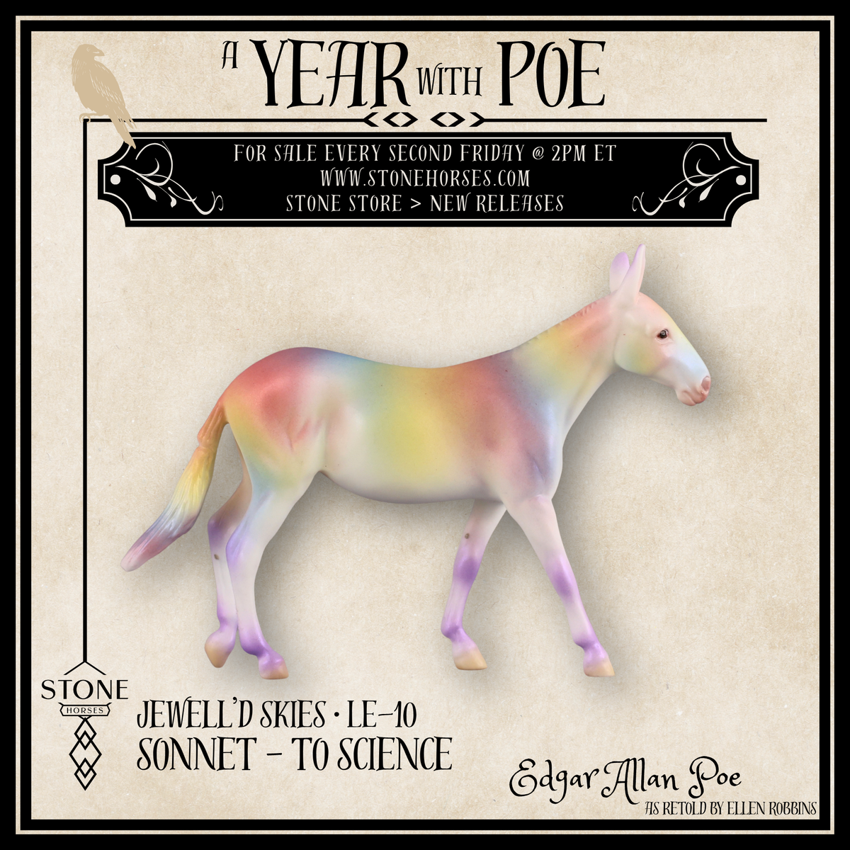 Jewell'd Skies LE-10 FCM Chip Mule by Ellen Robbins YP26