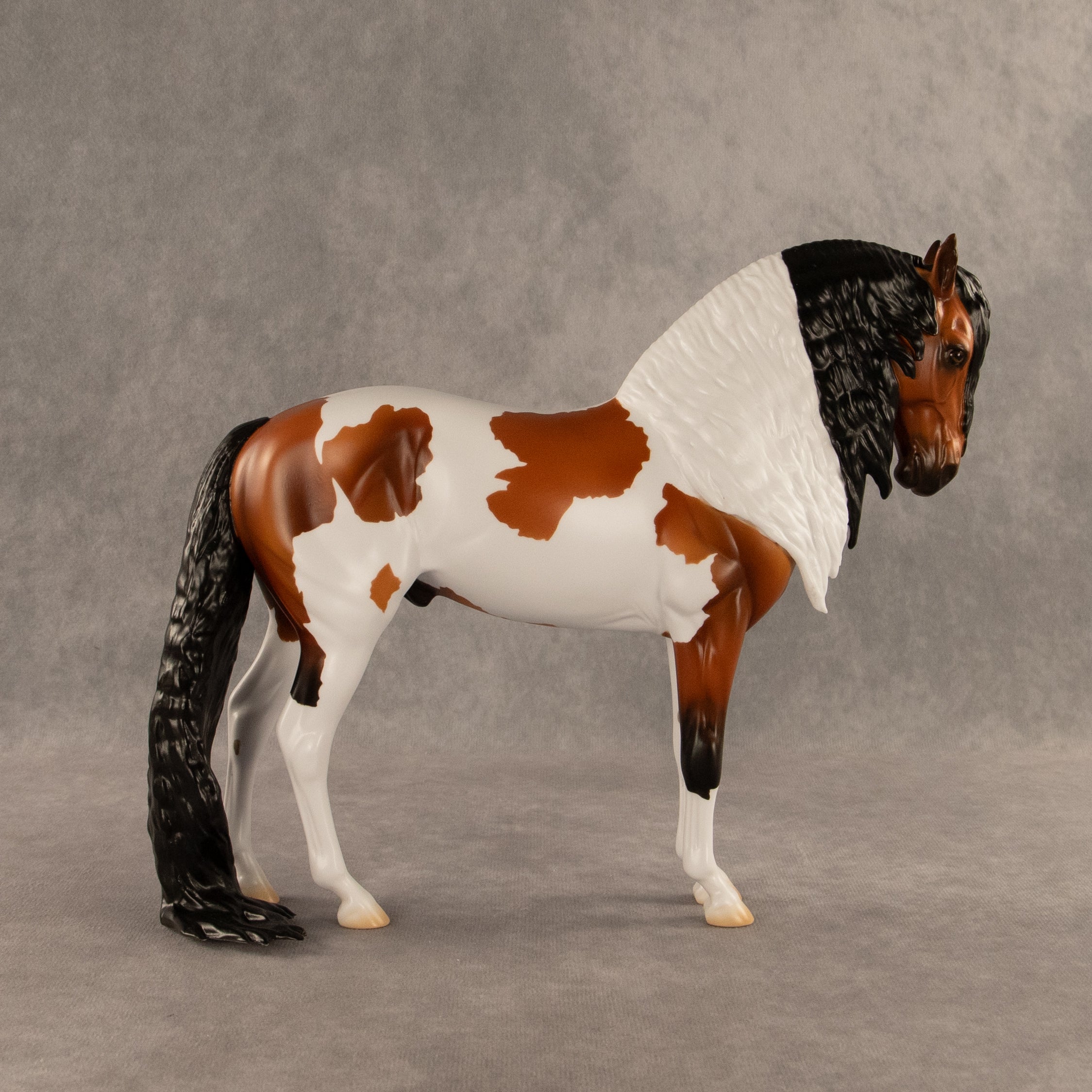 Flocked and Reported OOAK FCM Andalusian by Madi Wiseman DDOOAKs26