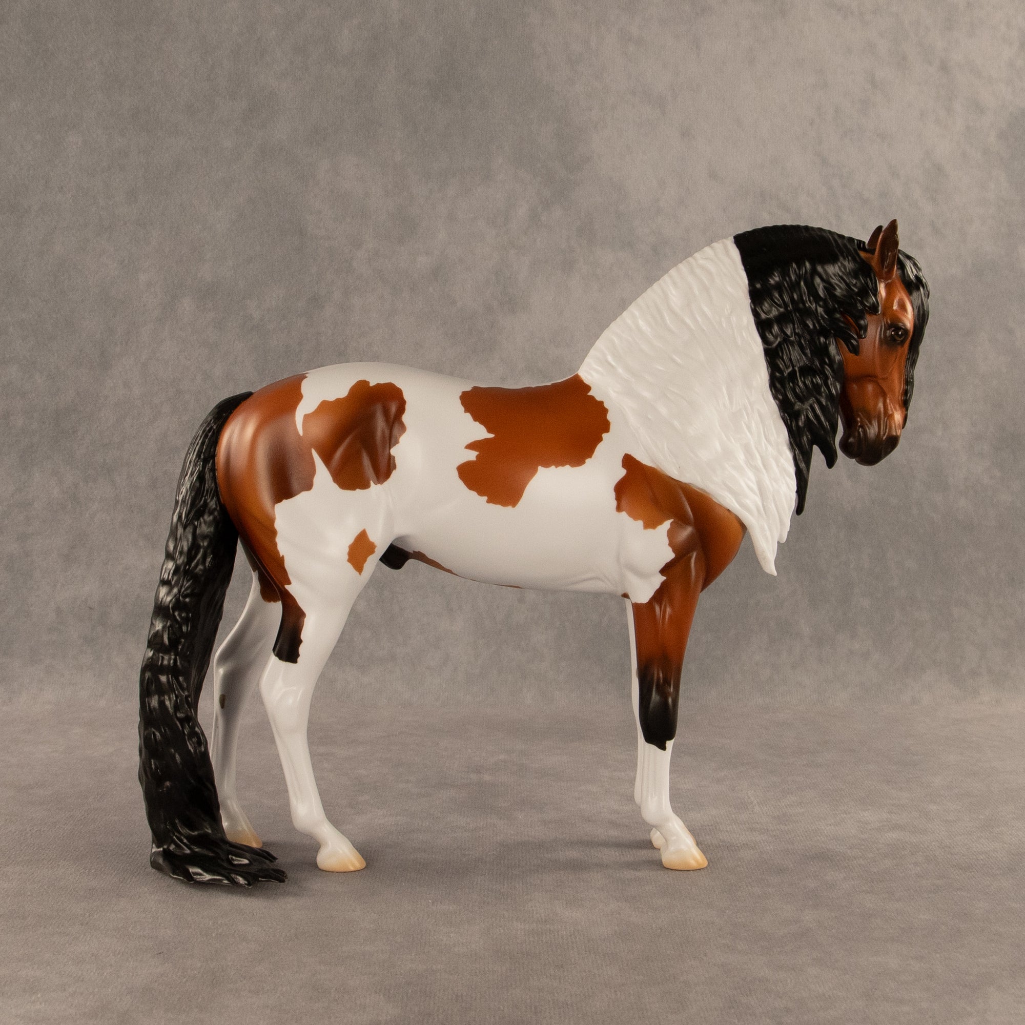 Flocked and Reported OOAK FCM Andalusian by Madi Wiseman DDOOAKs26