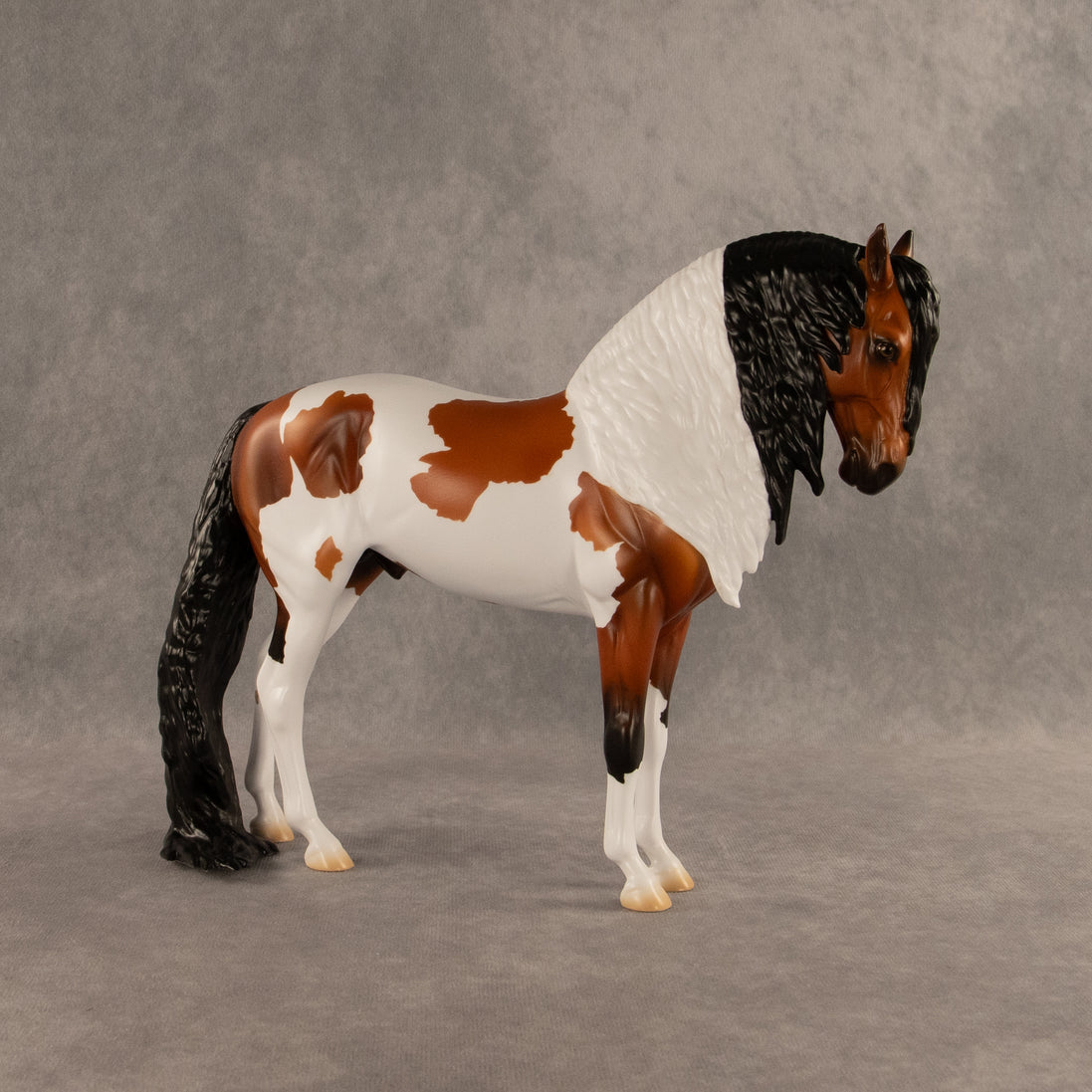 Flocked and Reported OOAK FCM Andalusian by Madi Wiseman DDOOAKs26