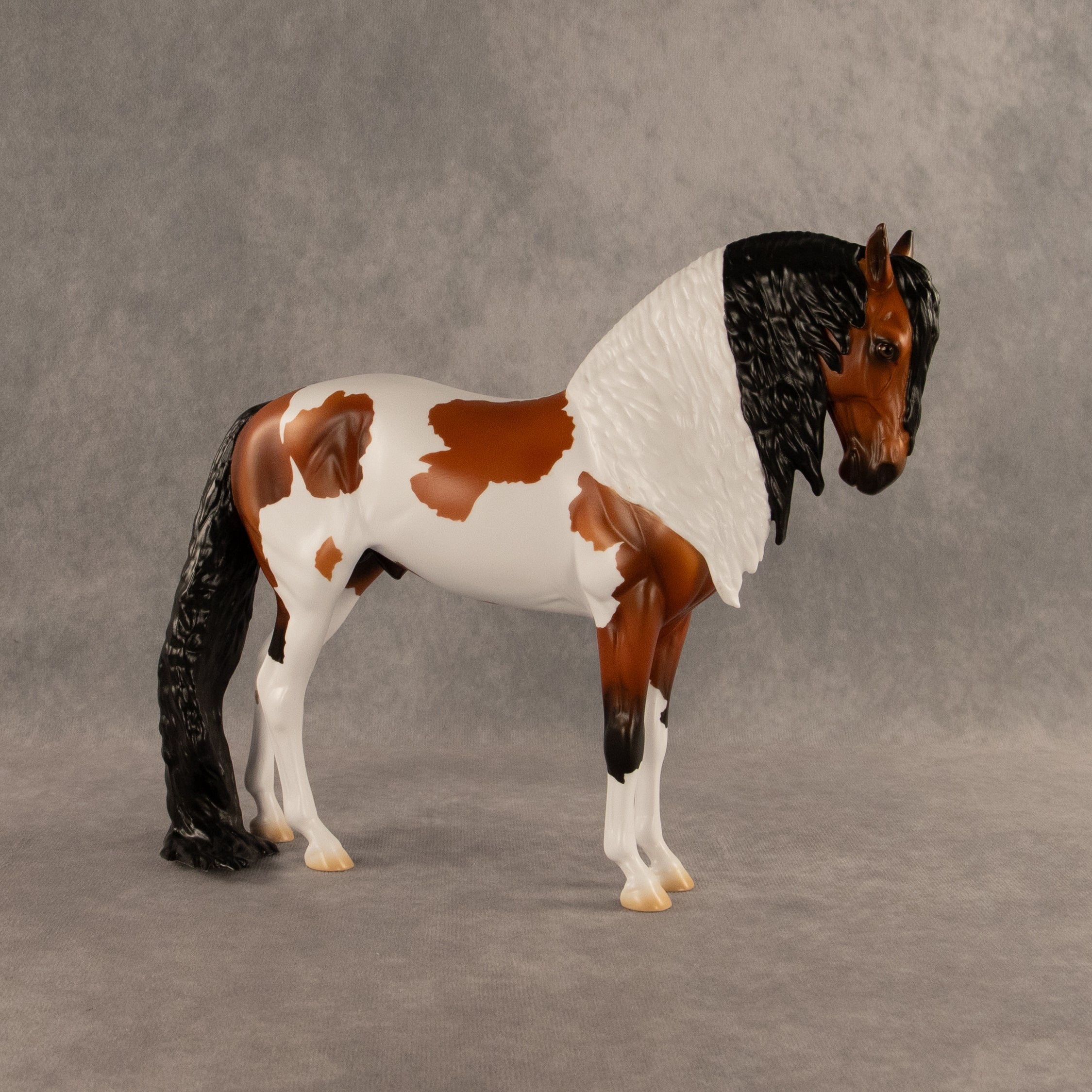 Flocked and Reported OOAK FCM Andalusian by Madi Wiseman DDOOAKs26