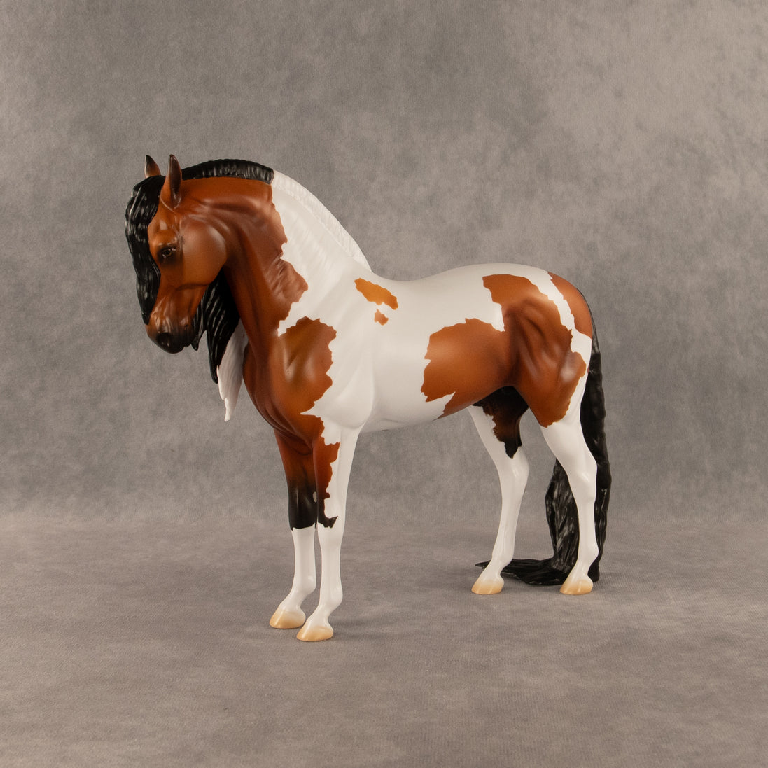 Flocked and Reported OOAK FCM Andalusian by Madi Wiseman DDOOAKs26