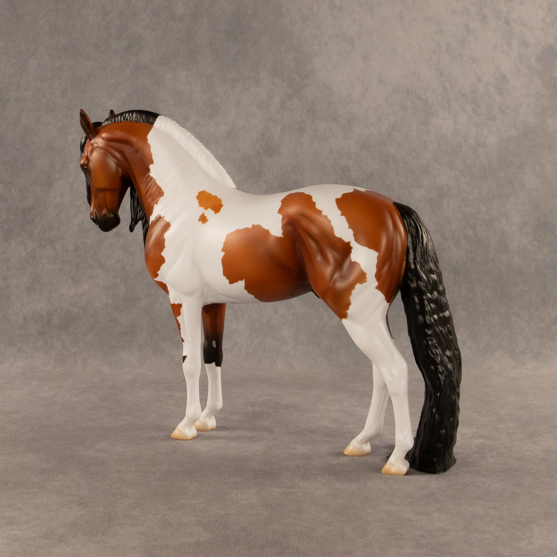 Flocked and Reported OOAK FCM Andalusian by Madi Wiseman DDOOAKs26
