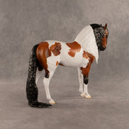 Flocked and Reported OOAK FCM Andalusian by Madi Wiseman DDOOAKs26