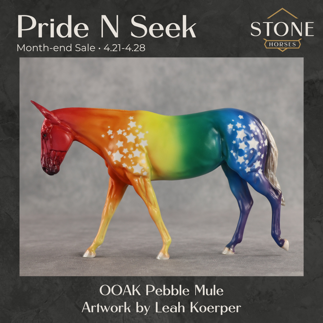 Pride N Seek OOAK Pebble Mule by Leah Koerper SS0426