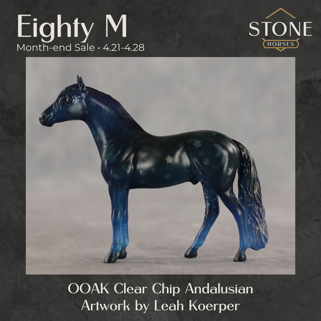 Eighty M OOAK Clear Chip Andalusian by Leah Koerper SS0426