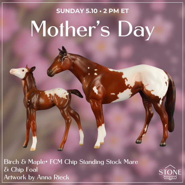 Maple & Leif OOAK Chip FCM Stock Horse & Chip Foal by Anna Rieck SCD26