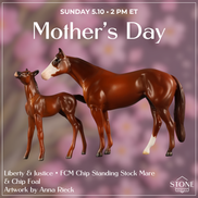 Liberty & Justice OOAK Chip FCM Stock Horse & Chip Foal by Anna Rieck SCD26