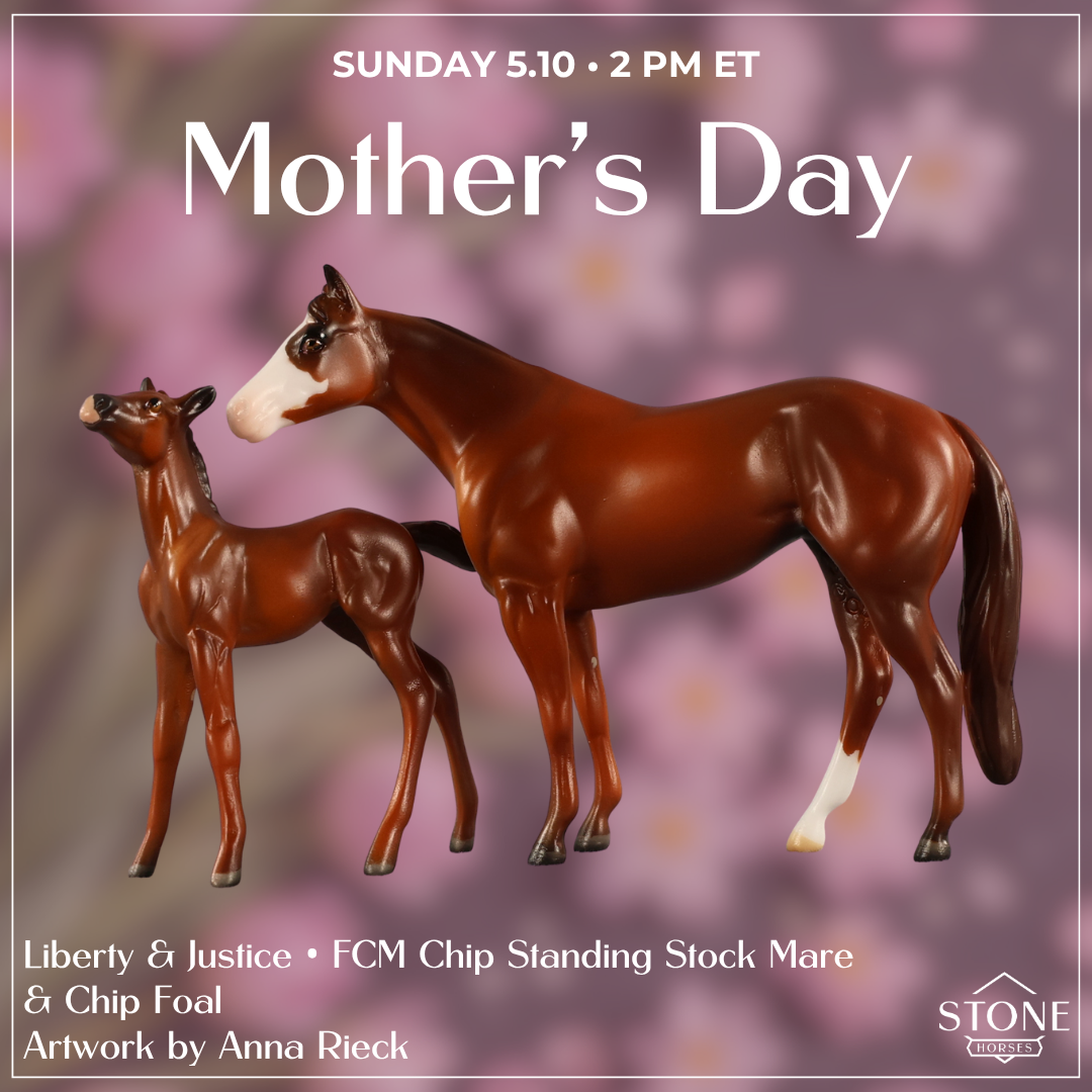 Liberty & Justice OOAK Chip FCM Stock Horse & Chip Foal by Anna Rieck SCD26