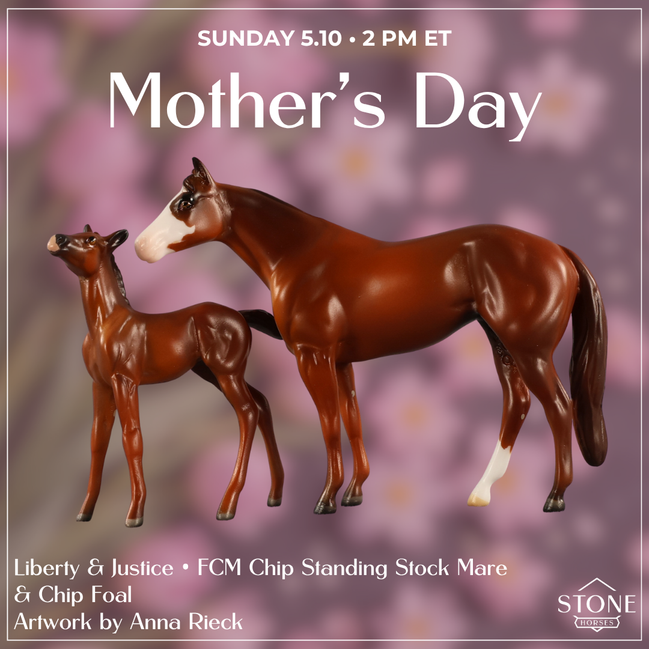 Liberty & Justice OOAK Chip FCM Stock Horse & Chip Foal by Anna Rieck SCD26