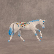 Mandala OOAK FCM Pebble Stock Horse by Dawn Quick EQ26