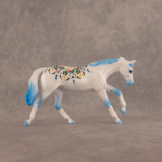 Mandala OOAK FCM Pebble Stock Horse by Dawn Quick EQ26