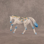Mandala OOAK FCM Pebble Stock Horse by Dawn Quick EQ26
