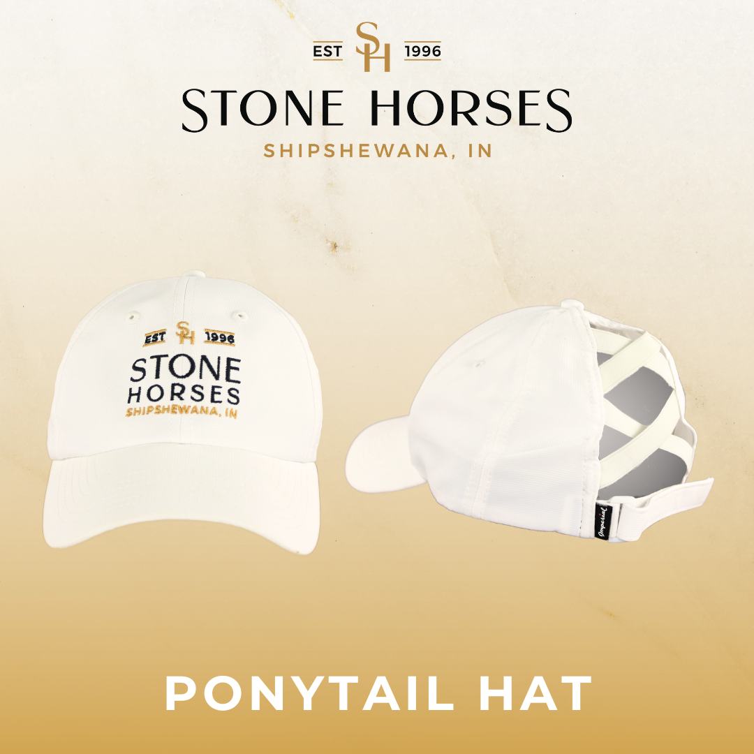 Stone Horses Logo Ponytail Baseball Hat