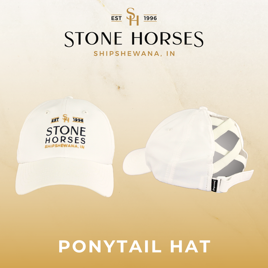 Stone Horses Logo Ponytail Baseball Hat