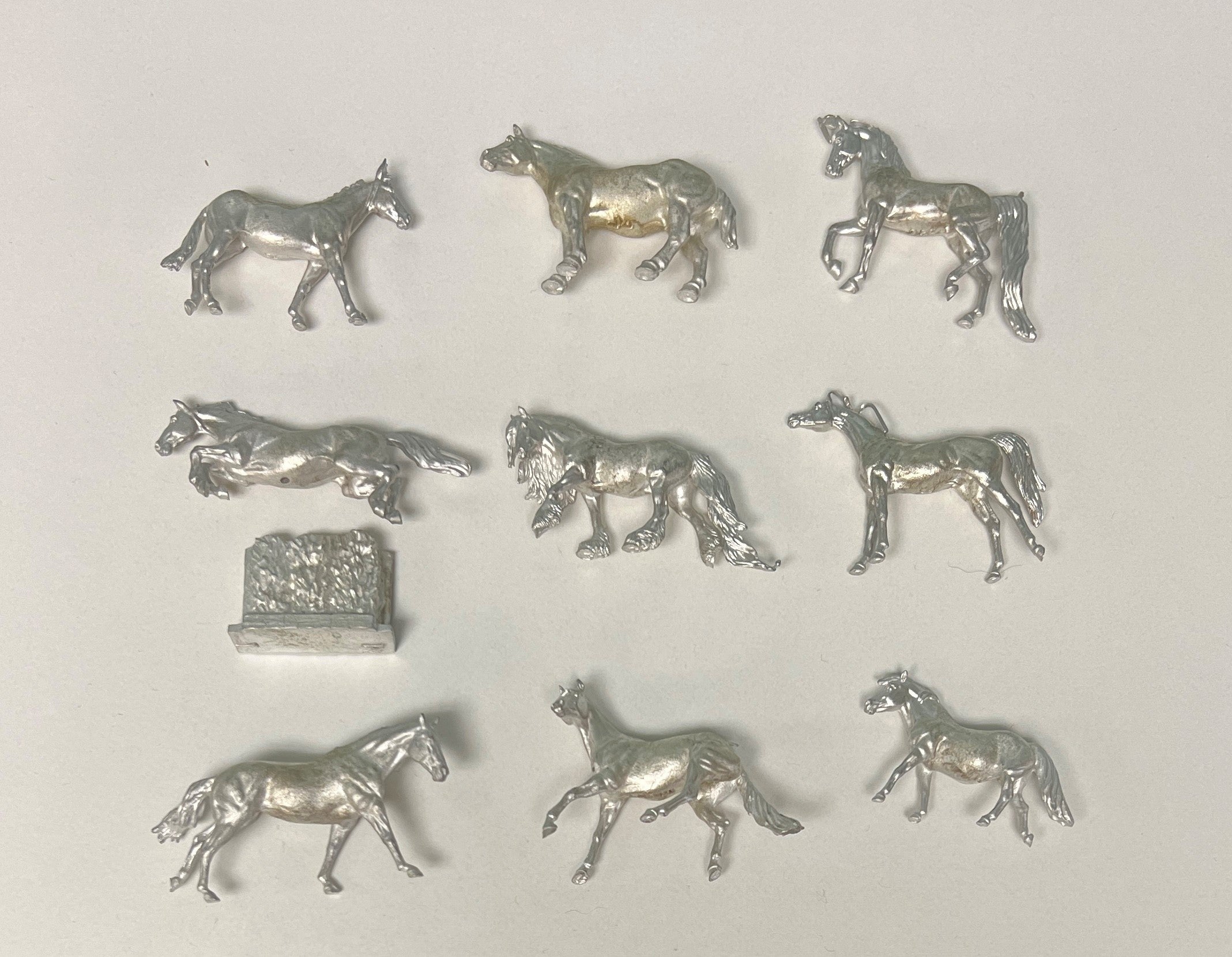 Seconds Micro Pewter Stone Horses