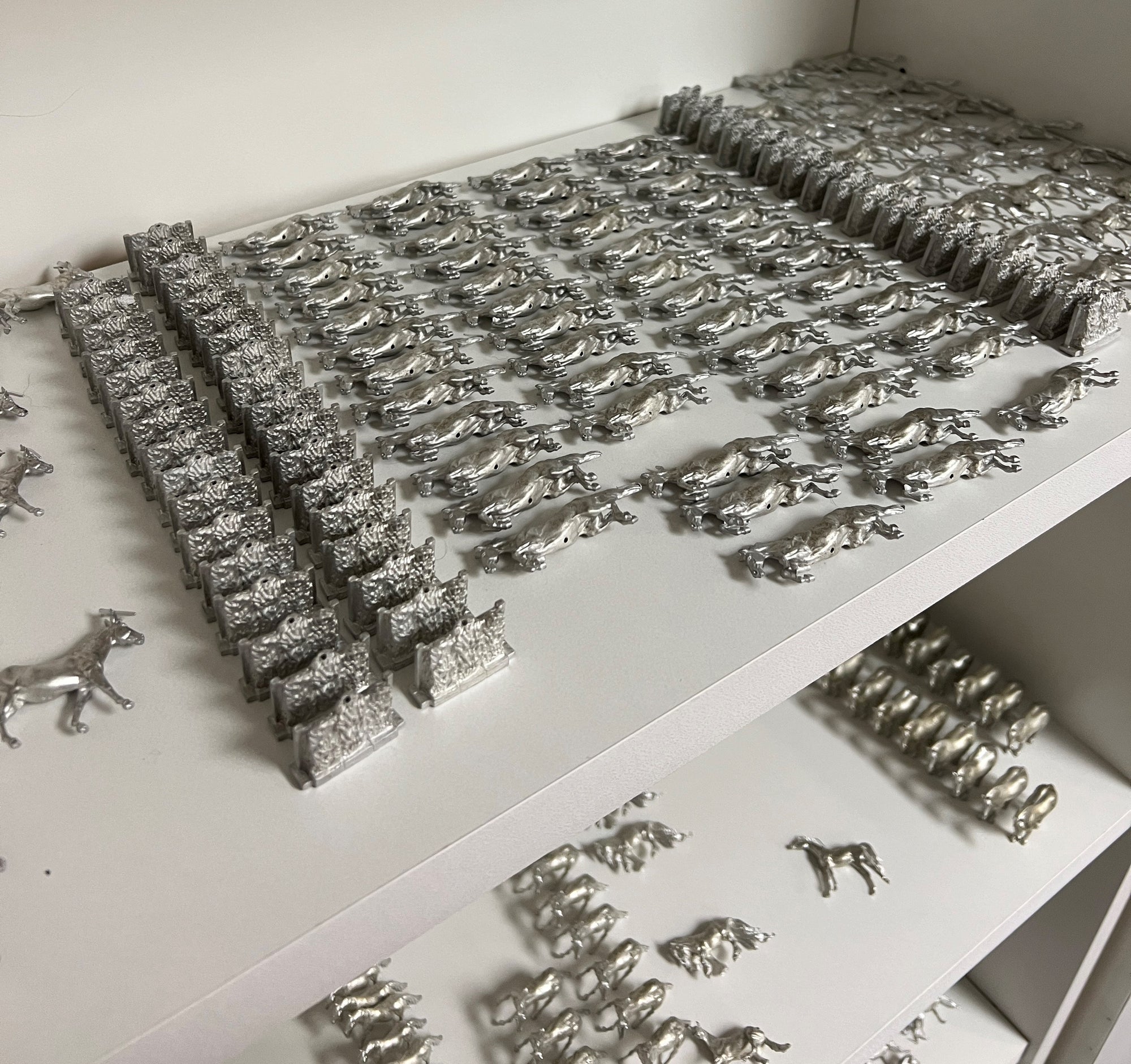 Seconds Micro Pewter Stone Horses