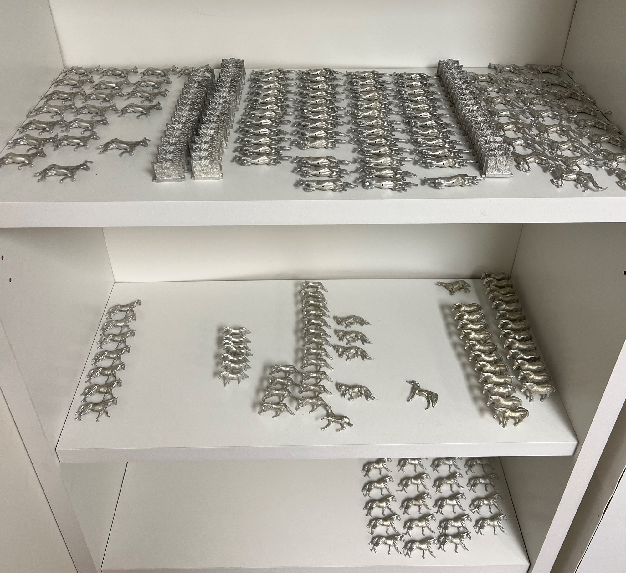 Seconds Micro Pewter Stone Horses