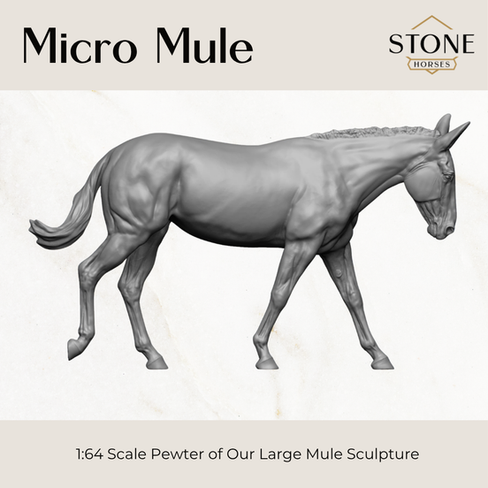 2026 Micro Pewter Mule 1:64 Scale