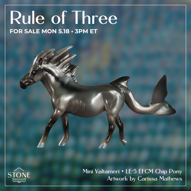 Mini Valtameri OOAK EFCM Chip Pony by Carissa Mathews Ro326