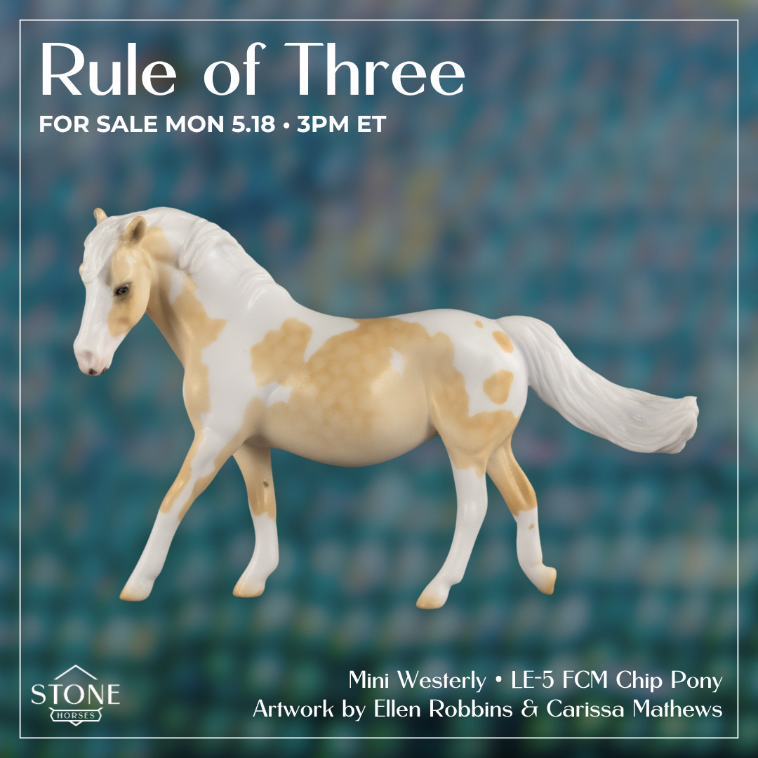 Mini Westerly OOAK FCM Chip Pony by Ellen Robbins & Carissa Mathews Ro326