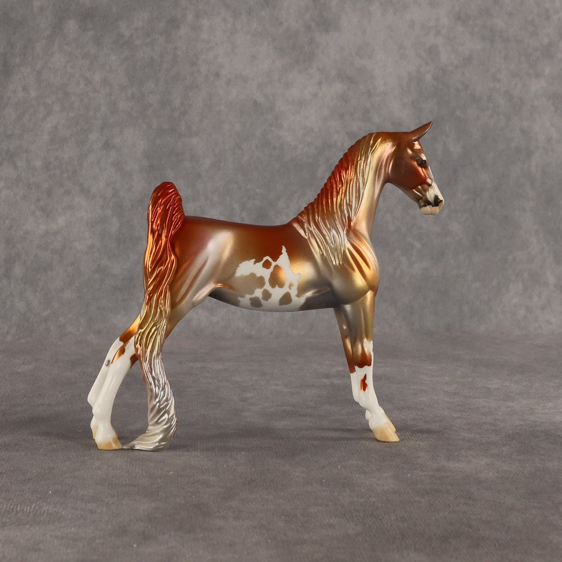 Mixed Metals OOAK Pebble Saddlebred by Dawn Quick SHCF26
