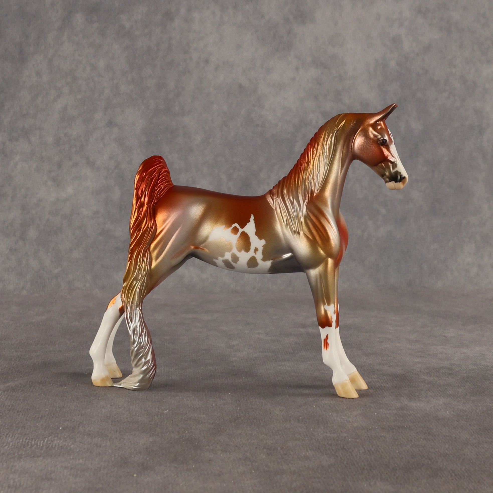 Mixed Metals OOAK Pebble Saddlebred by Dawn Quick SHCF26