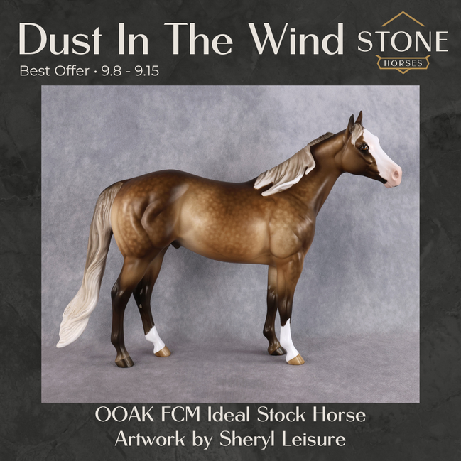Dust In The Wind OOAK FCM Ideal Stock Horse by Sheryl Leisure Best Offer 9.8.2026