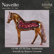 Navette OOAK EFCM Chip Andalusian by Kristen Cermele Best Offer 9.1.2026