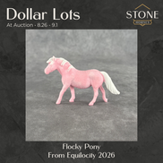 Dollar Auctions: Pink Flocked Chip Pony from Equilocity 2026 8.26.2026