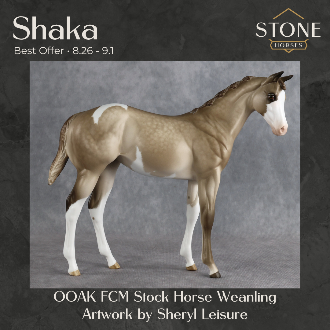 Shaka OOAK FCM Stock Horse Weanling by Sheryl Leisure Best Offer 8.26.2026