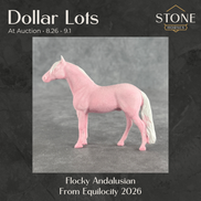 Dollar Auctions: Pink Flocked Chip Andalusian from Equilocity 2026 8.26.2026