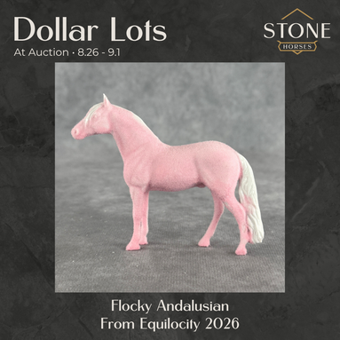 Dollar Auctions: Pink Flocked Chip Andalusian from Equilocity 2026 8.26.2026