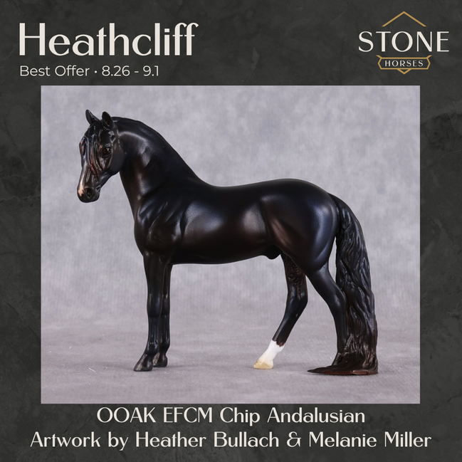 Heathcliff OOAK EFCM Chip Andalusian by Heather Bullach Best Offer 8.26.2026