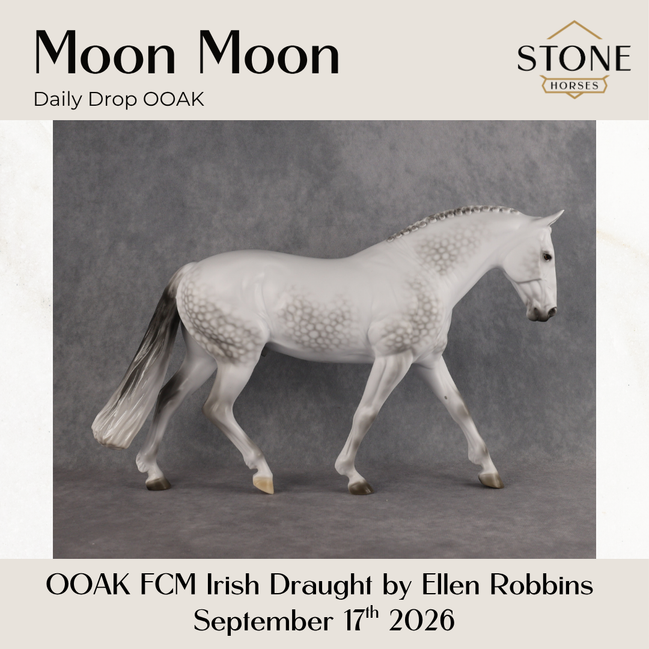 Moon Moon OOAK FCM Irish Draught by Ellen Robbins DDOOAKs26
