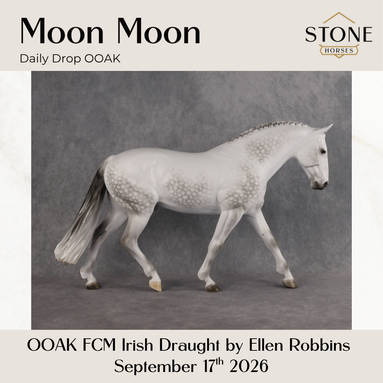 Moon Moon OOAK FCM Irish Draught by Ellen Robbins DDOOAKs26