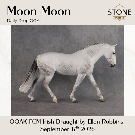 Moon Moon OOAK FCM Irish Draught by Ellen Robbins DDOOAKs26