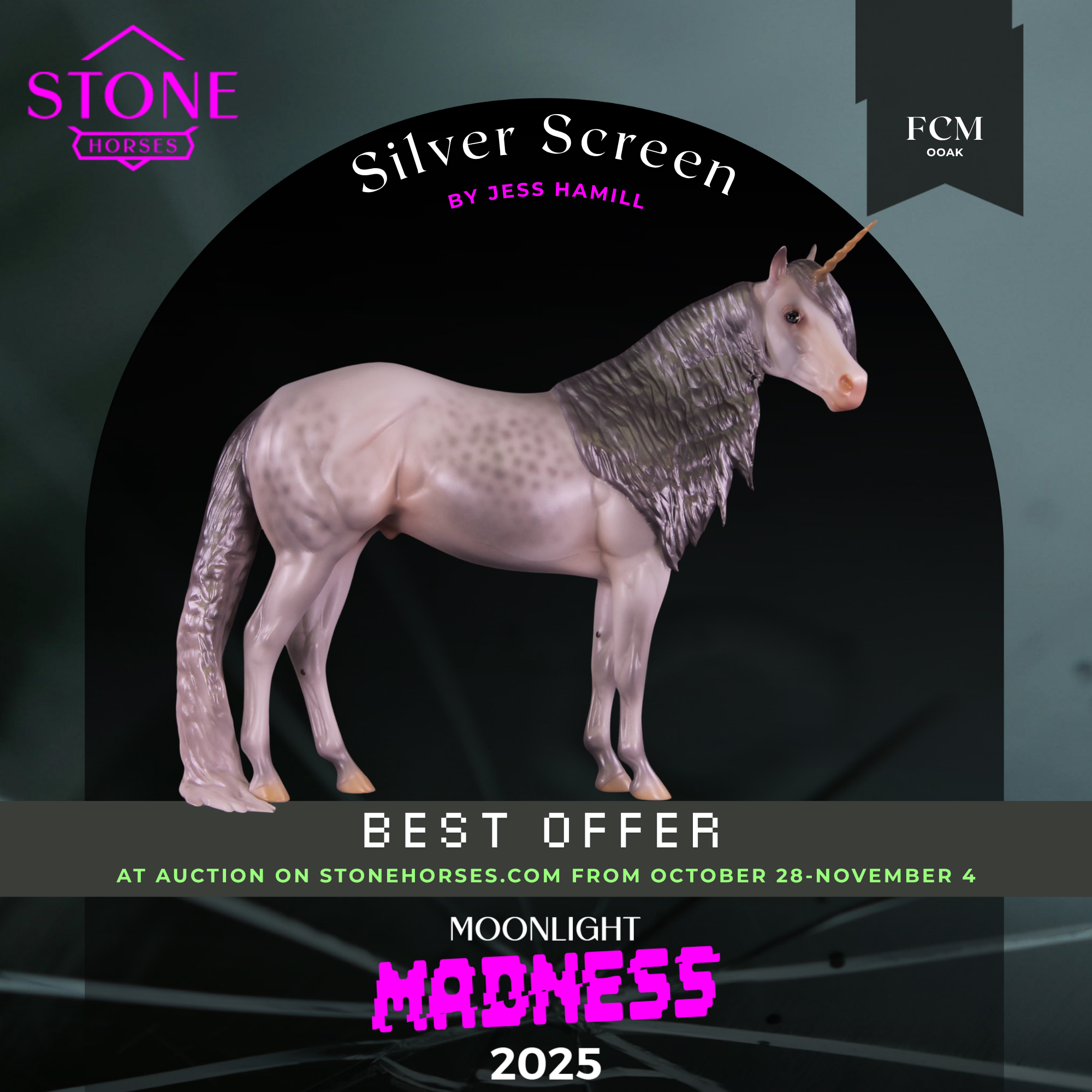 Silver Screen OOAK FCM Ideal Stock Horse by Jess Hamill MM25